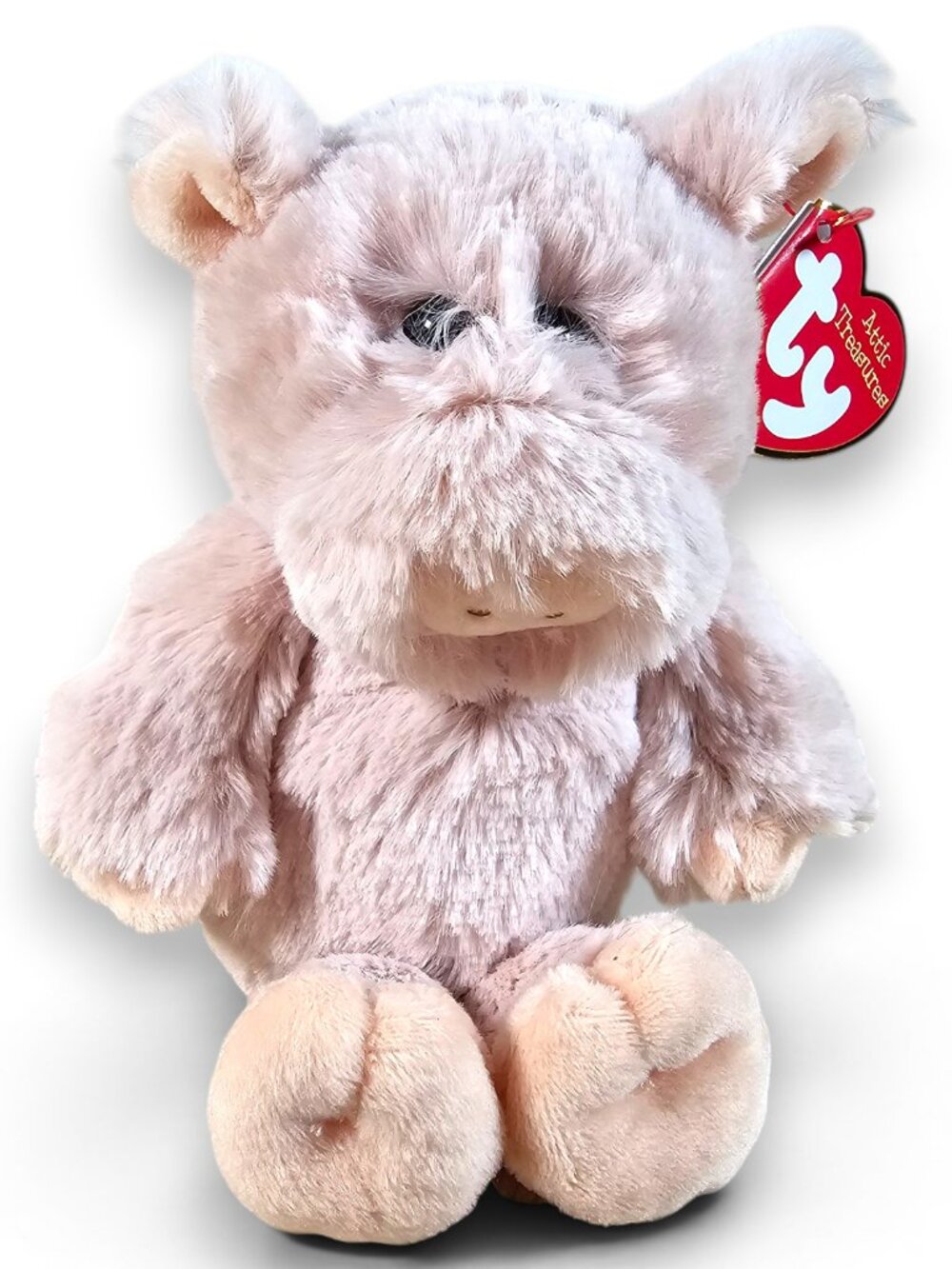 Ty Attic Treasures Otis Pig Beanbag Plush Toy Solid Eyes with Tags 2017 7.5"
